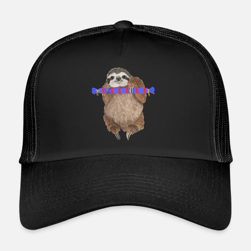 Faultier mit Geschenk Trucker Cap