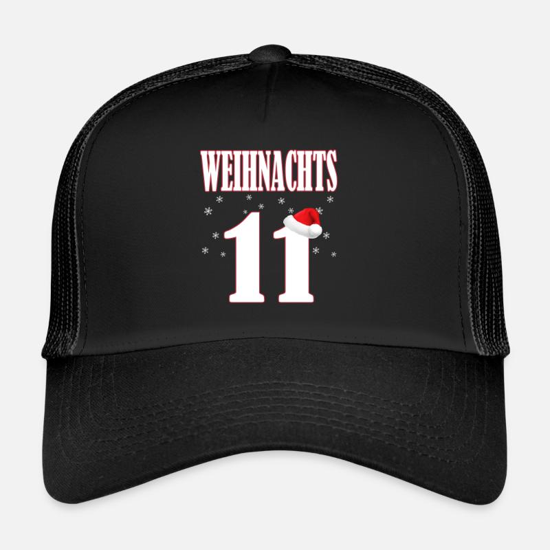 Weihnachten,Elf - Trucker Cap - Schwarz/Schwarz