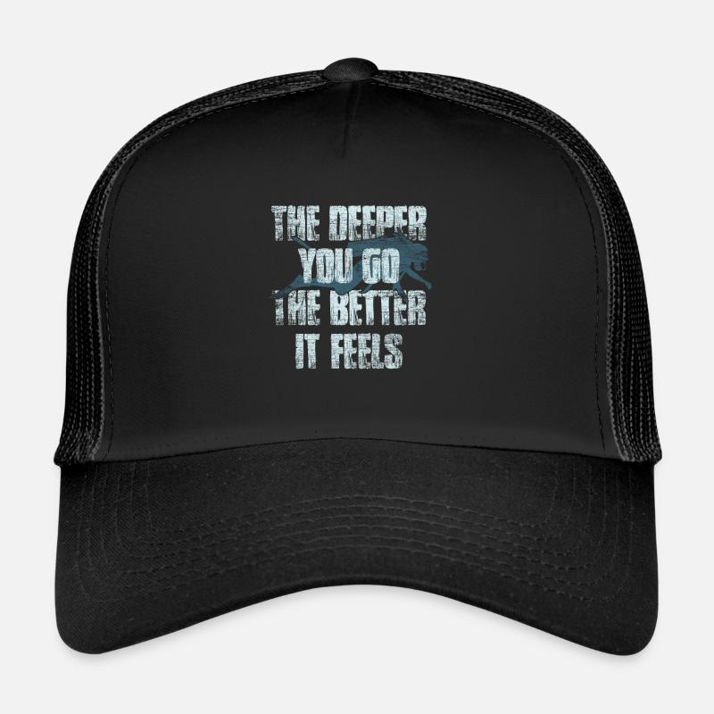 plongée - Casquette trucker  - noir/noir