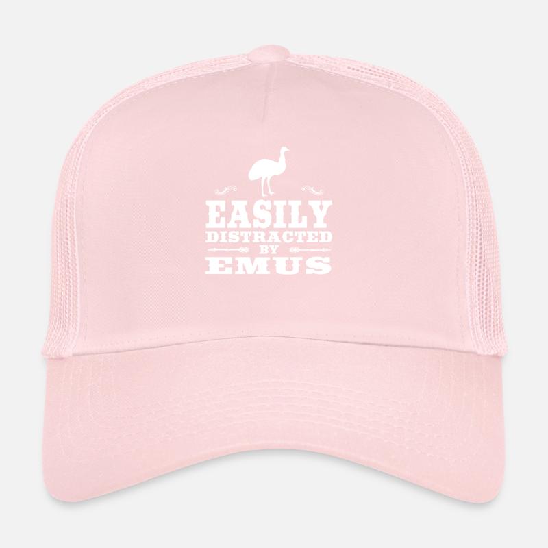 Facilement distrait par Emus Funny Emu Design Casquette trucker 
