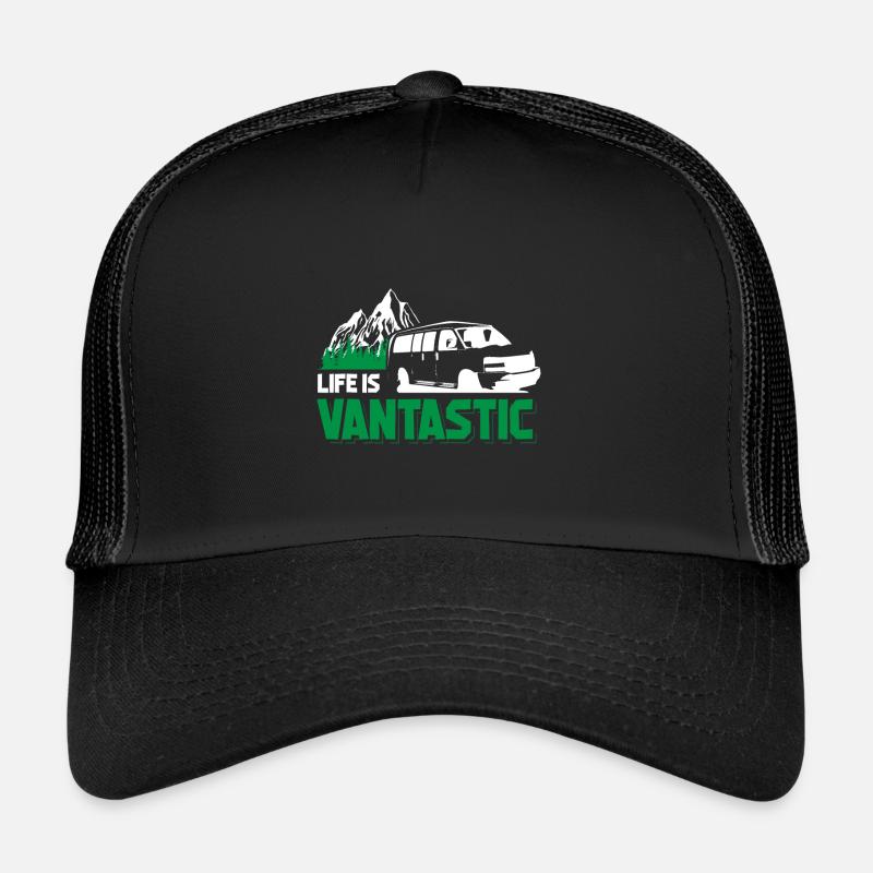 Camper Bus Van Gift I Caravan Camping Trucker Cap