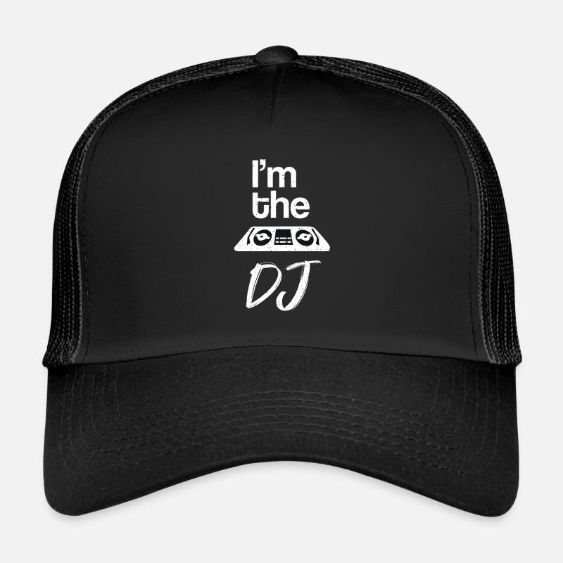 DJ - Casquette trucker  - noir/noir