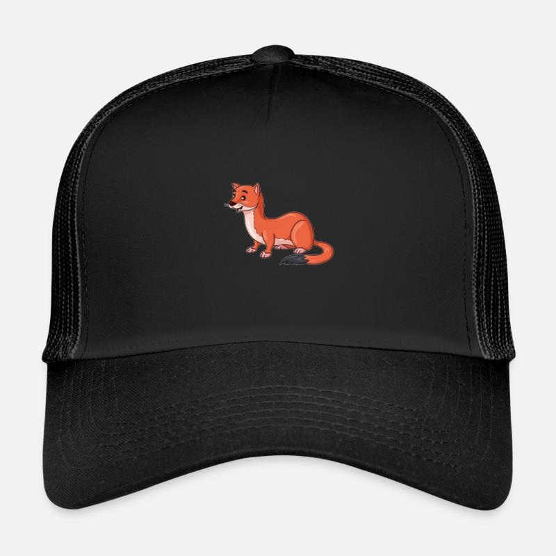 belette - Casquette trucker  - noir/noir