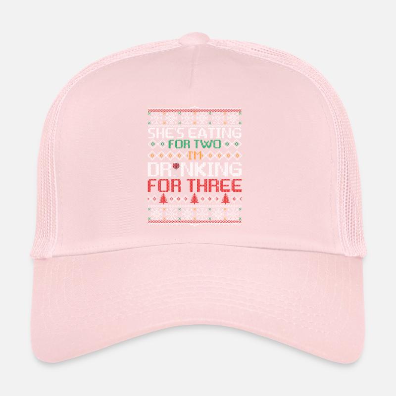 She’s Eating For Two Drinking For Three Funny Casquette trucker 