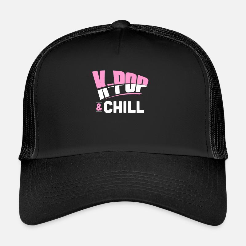 K-Pop - Trucker Cap - Schwarz/Schwarz