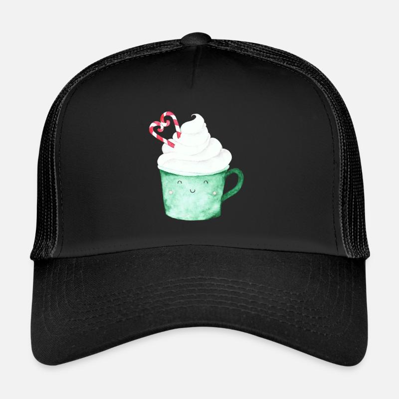 Cocoa cup mug - Trucker Cap - black/black