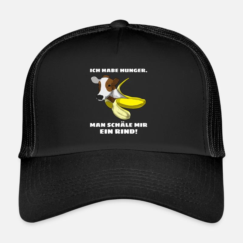 Ich habe Hunger Man schäle mir ein Rind Fleisch Trucker Cap
