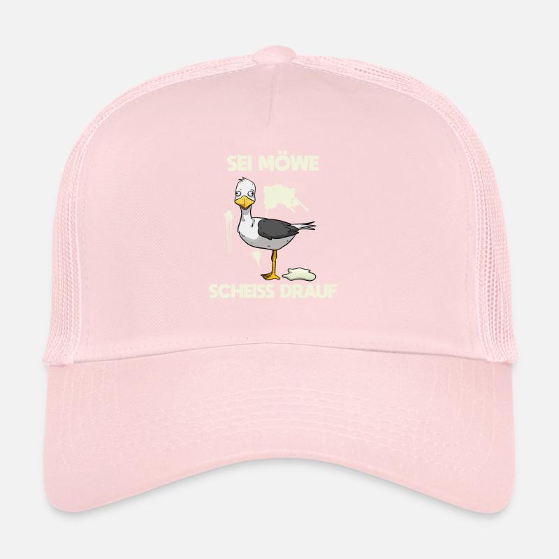Sei Möwe, scheiß drauf Vogel Trucker Cap