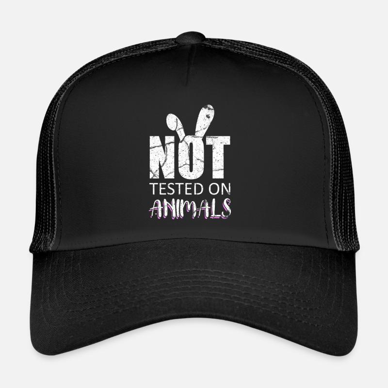 Tierversuche - Trucker Cap - Schwarz/Schwarz