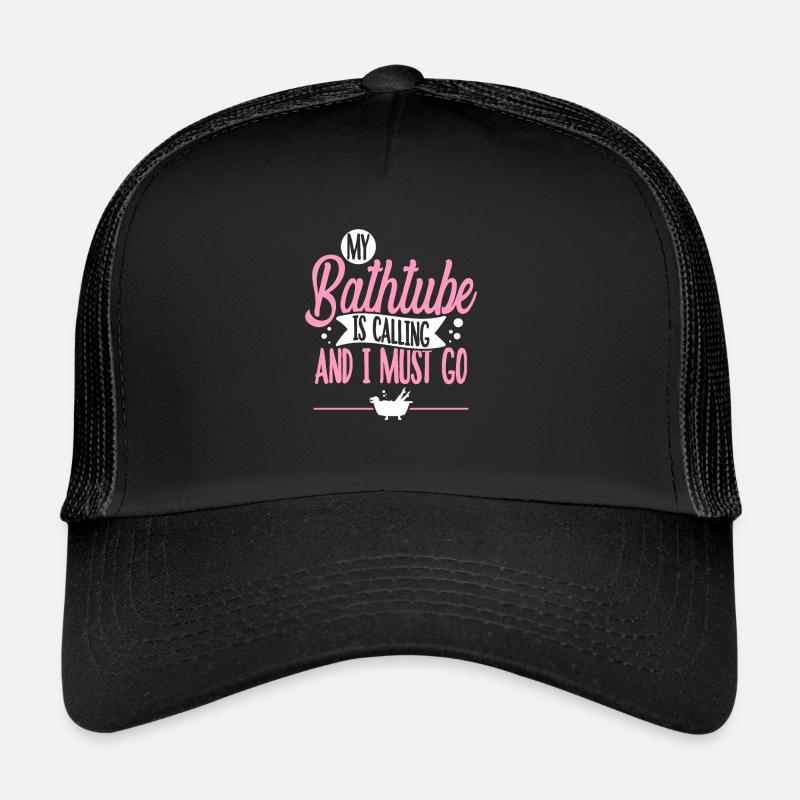 Badewanne - Trucker Cap - Schwarz/Schwarz