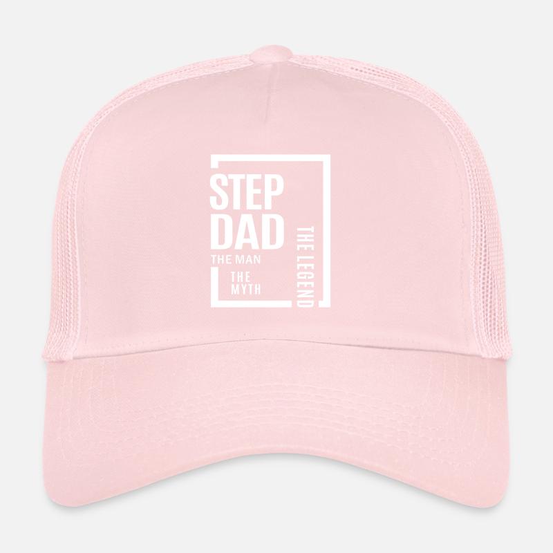 Mens Stepdad der Mann der Mythos das Legenden-Geschenk Trucker Cap