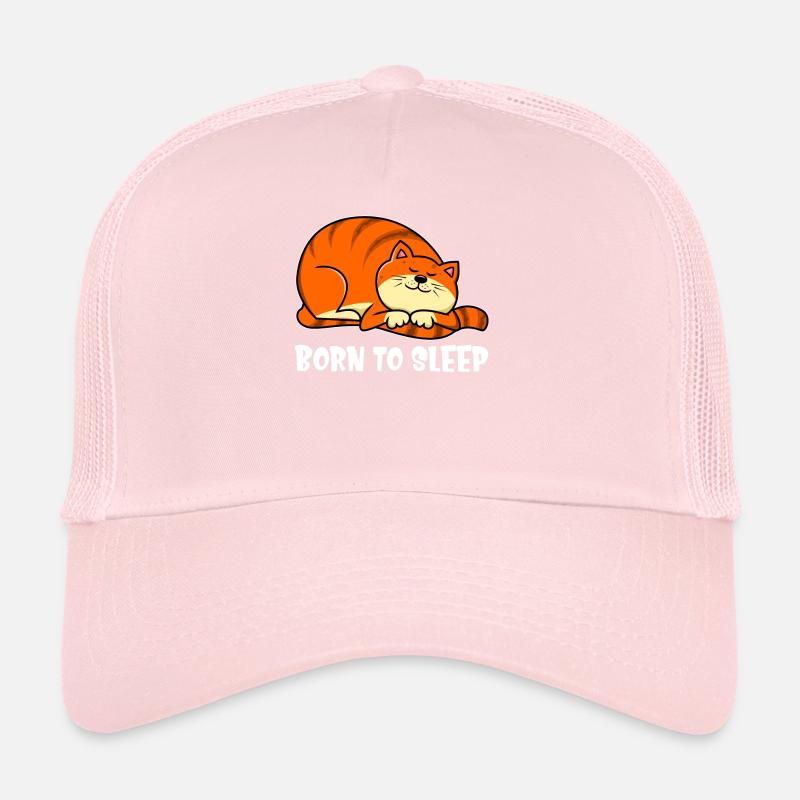 Born To Sleep Dicke Katze Trucker Cap