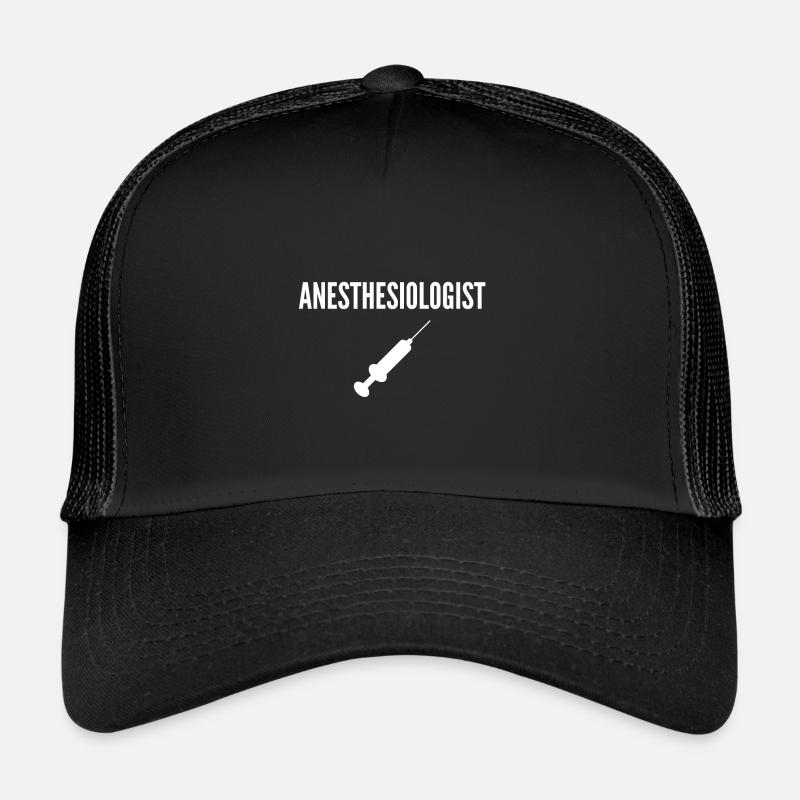 Ich bin Anästhesist - Trucker Cap - Schwarz/Schwarz