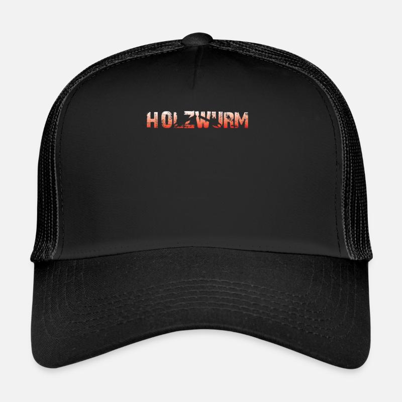 DER HOLZWURM - Trucker Cap - Schwarz/Schwarz