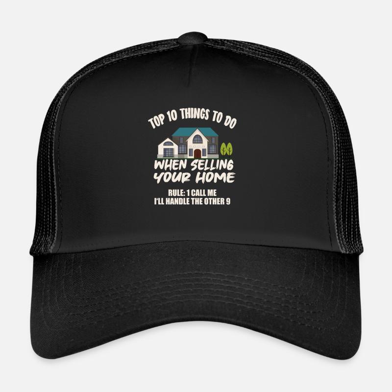 Agent immobilier agent immobilier - Casquette trucker  - noir/noir