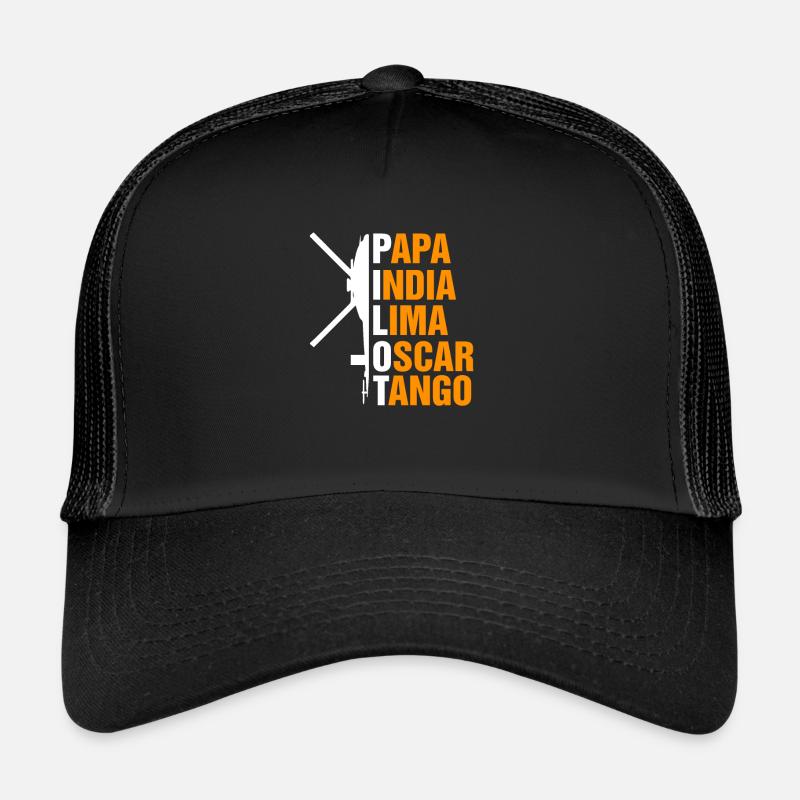Helicopter pilot gift I helicopter helicopter - Trucker Cap - black/black