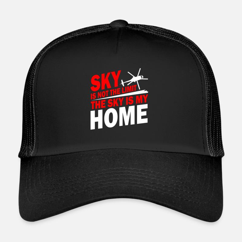 Hubschrauber Pilot Geschenk I Helikopter Heli Trucker Cap