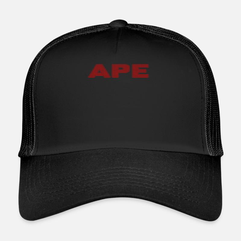 Ape Dotted Text Design Trucker Cap