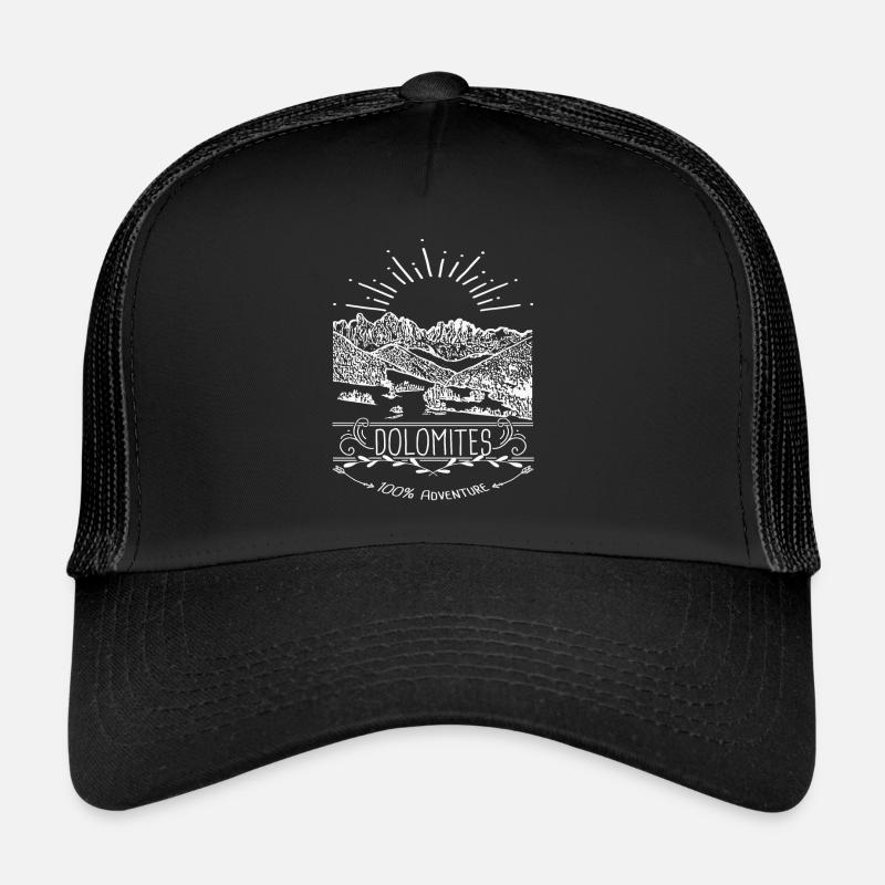Dolomites Alpes Tyrol du Sud Casquette trucker 