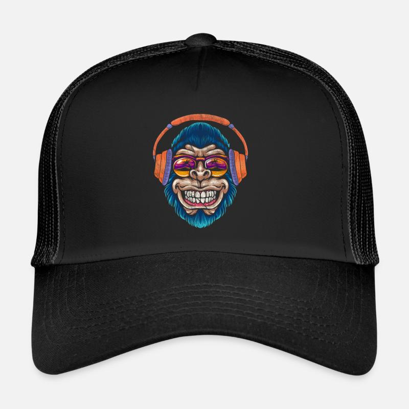 Singe DJ singe Casquette trucker 