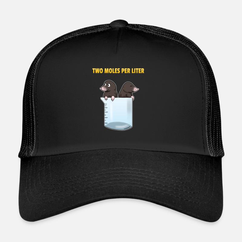 Two Moles Par Litre Taupe Science Science - Casquette trucker  - noir/noir