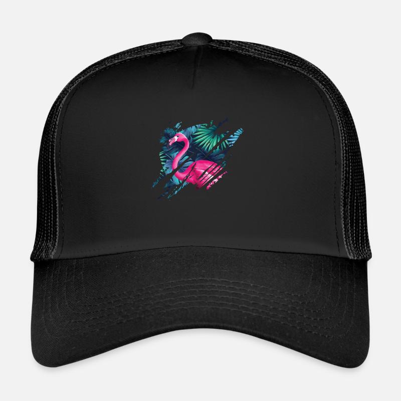 Flamingo - dans la jungle Casquette trucker 