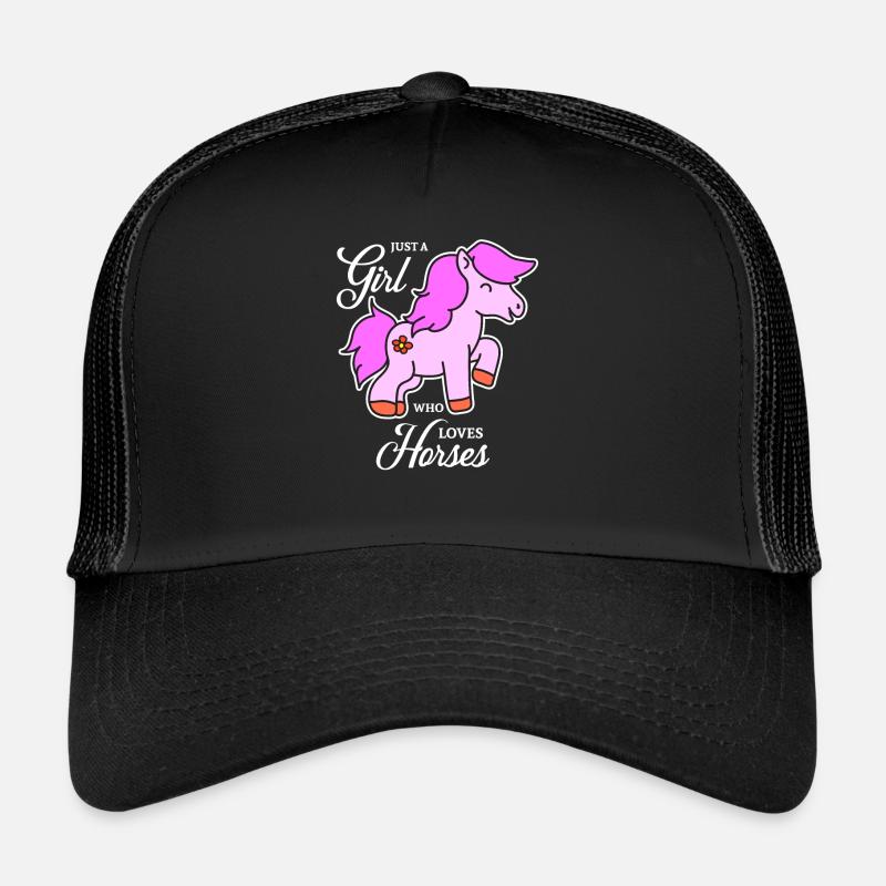 Conception de cheval pour les filles Casquette trucker 