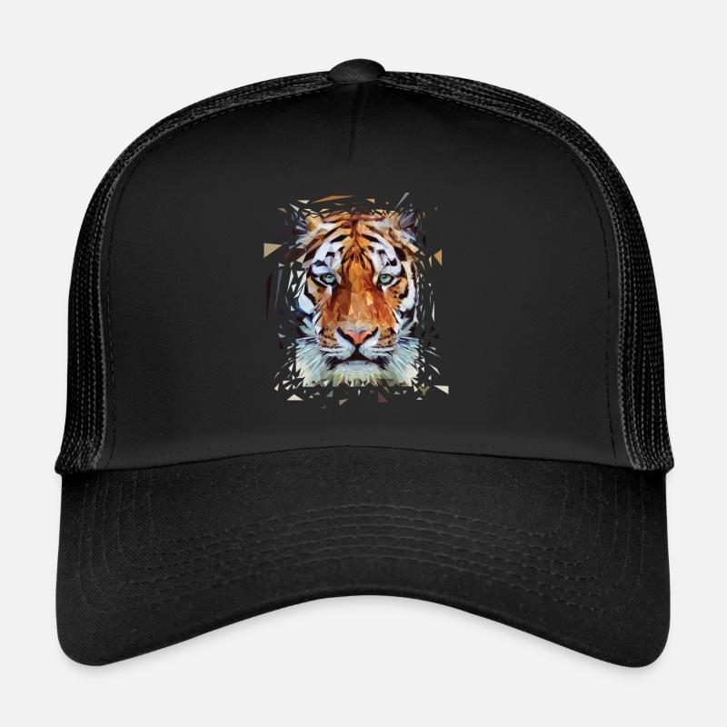 Tiger - Trucker Cap - Schwarz/Schwarz