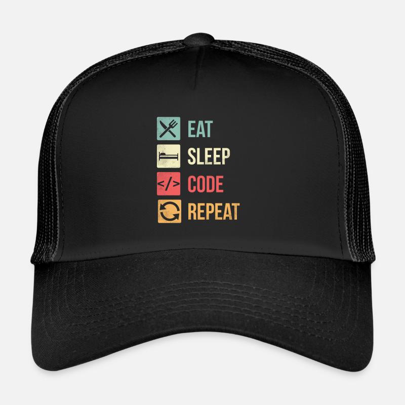Software Engineer Coding - Trucker Cap - black/black