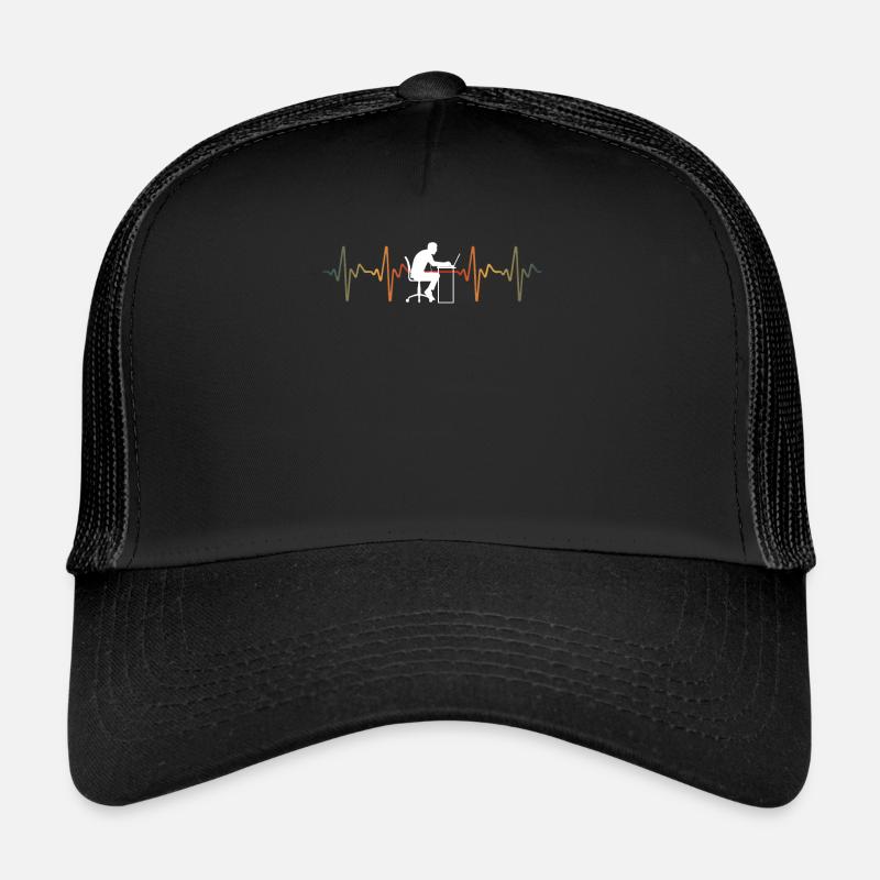 Vintage Web Developer Tshirt - Trucker Cap - Schwarz/Schwarz