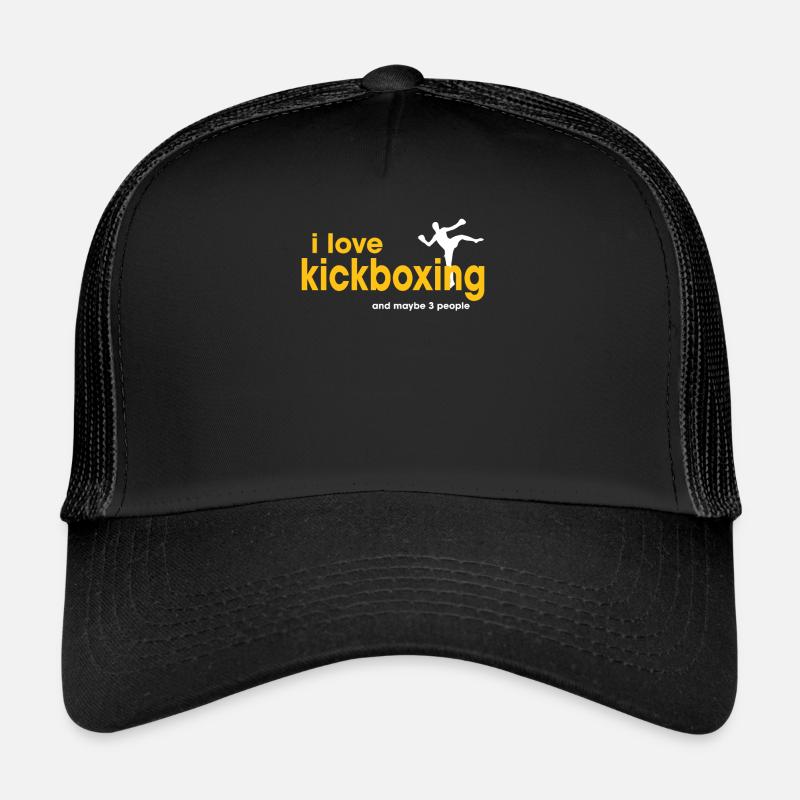 J'adore le kickboxing Casquette trucker 