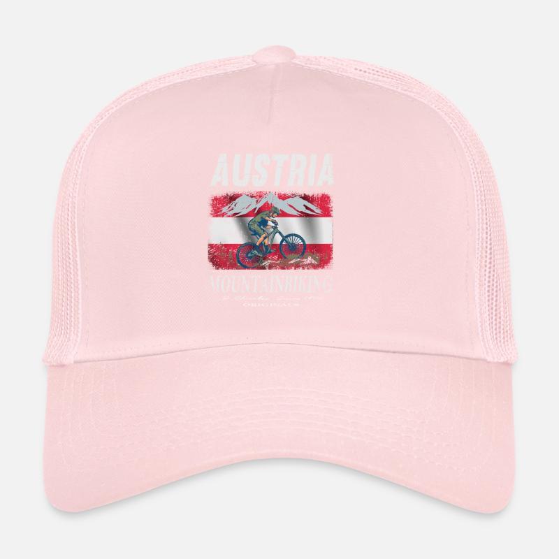 Austria Mountainbiking Cycling Holiday Gift Trucker Cap