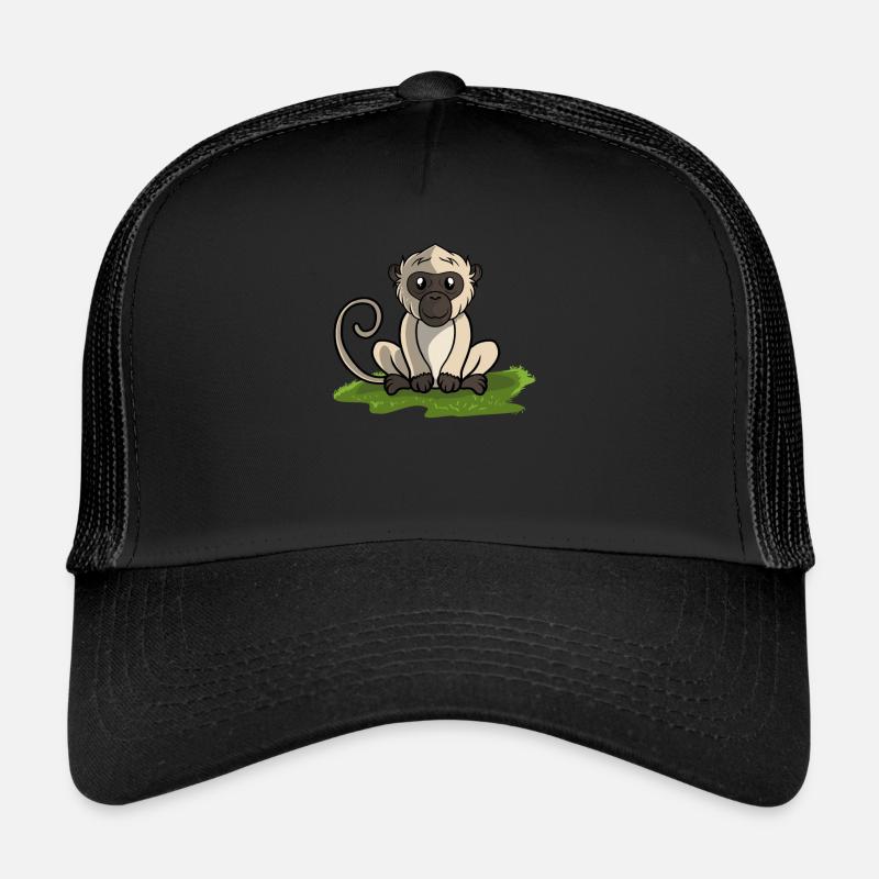 Singe singes singes - Casquette trucker  - noir/noir