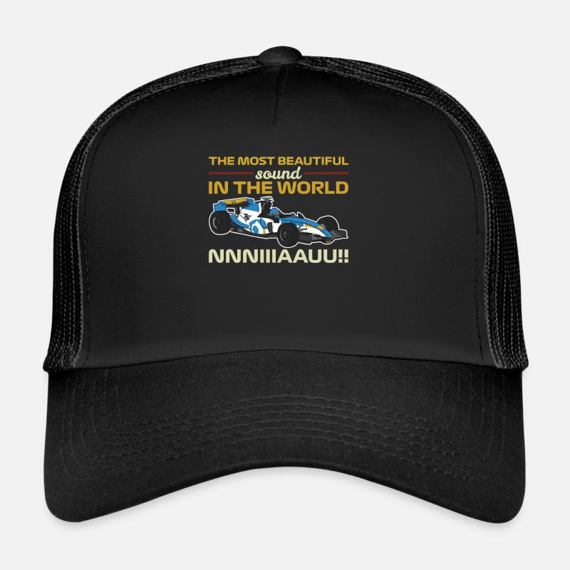 Course du dimanche - Casquette trucker  - noir/noir