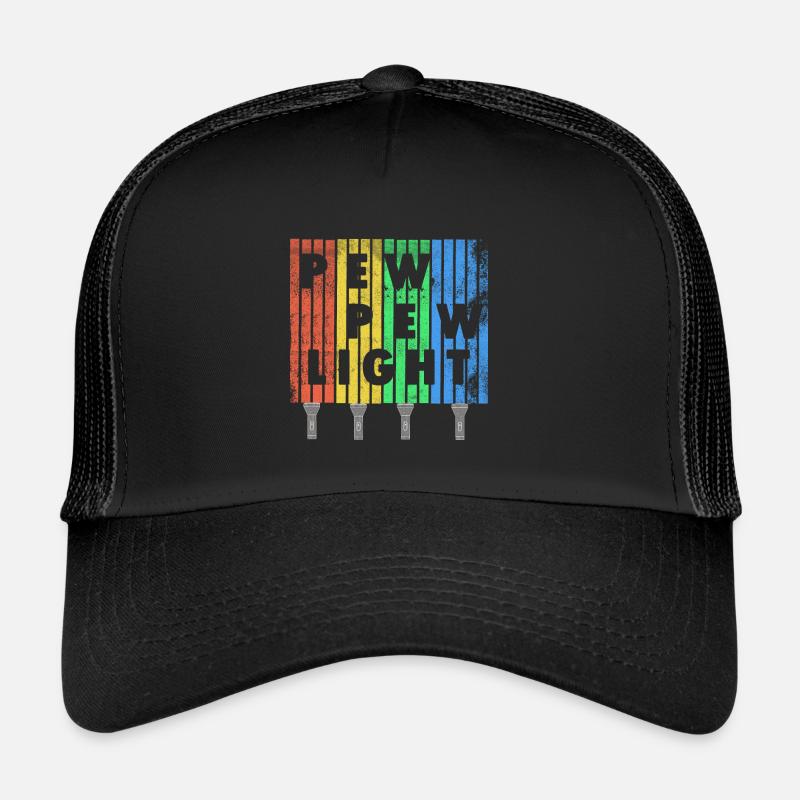 Pew Pew Light + Flashlight Vintage Design -Viral Trucker Cap