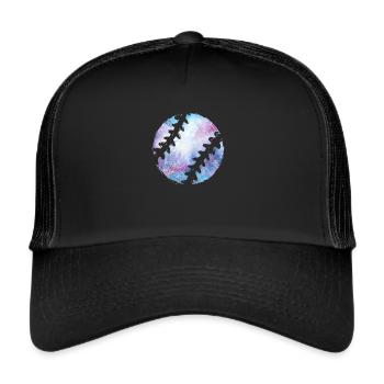 Baseball Baseballer - Trucker Cap - Schwarz/Schwarz - Vorne