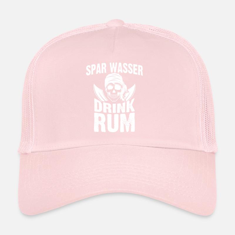 Spar Water Drink Rum Pirates Rum Drinker Gift Trucker Cap