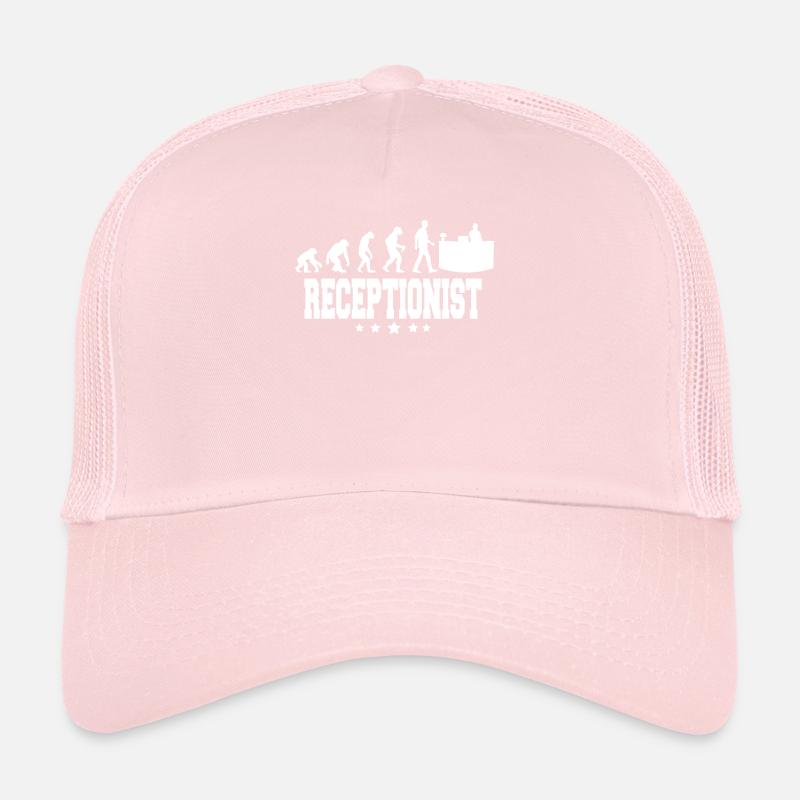 evolution of receptionist Trucker Cap