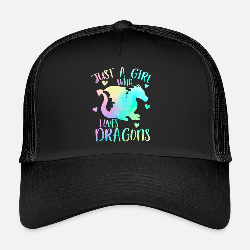 Nur ein Mädchen, das Drachen liebt Trucker Cap