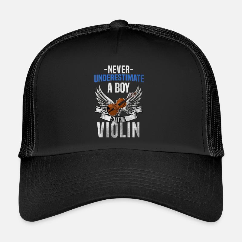 Geige - Trucker Cap - Schwarz/Schwarz