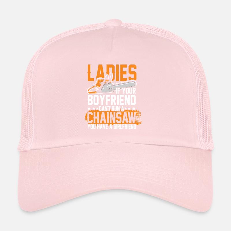Scie à chaîne en cours d'exécution Casquette trucker 