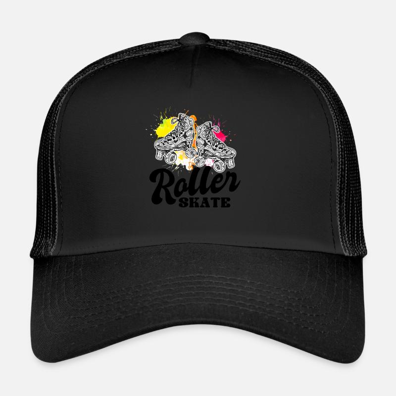 Rollschuhe - Trucker Cap - Schwarz/Schwarz