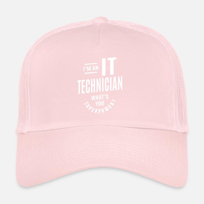 IT Technician Job Title Trucker Cap
