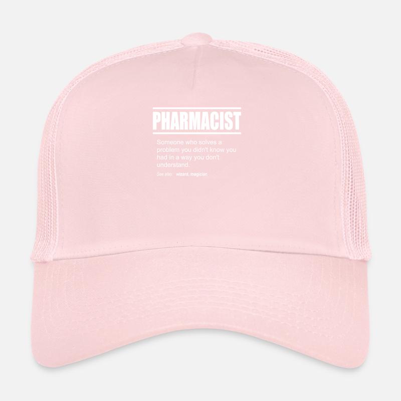 Funny Description T Shirt Pharmacist Edition Trucker Cap
