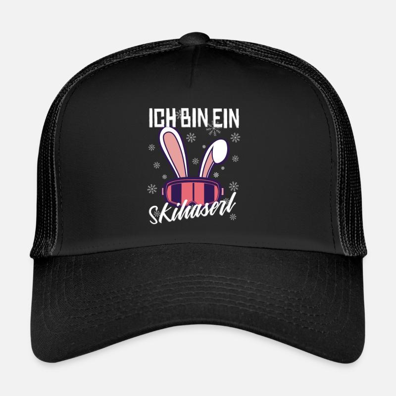 Je suis un costume de lapin de ski Casquette trucker 