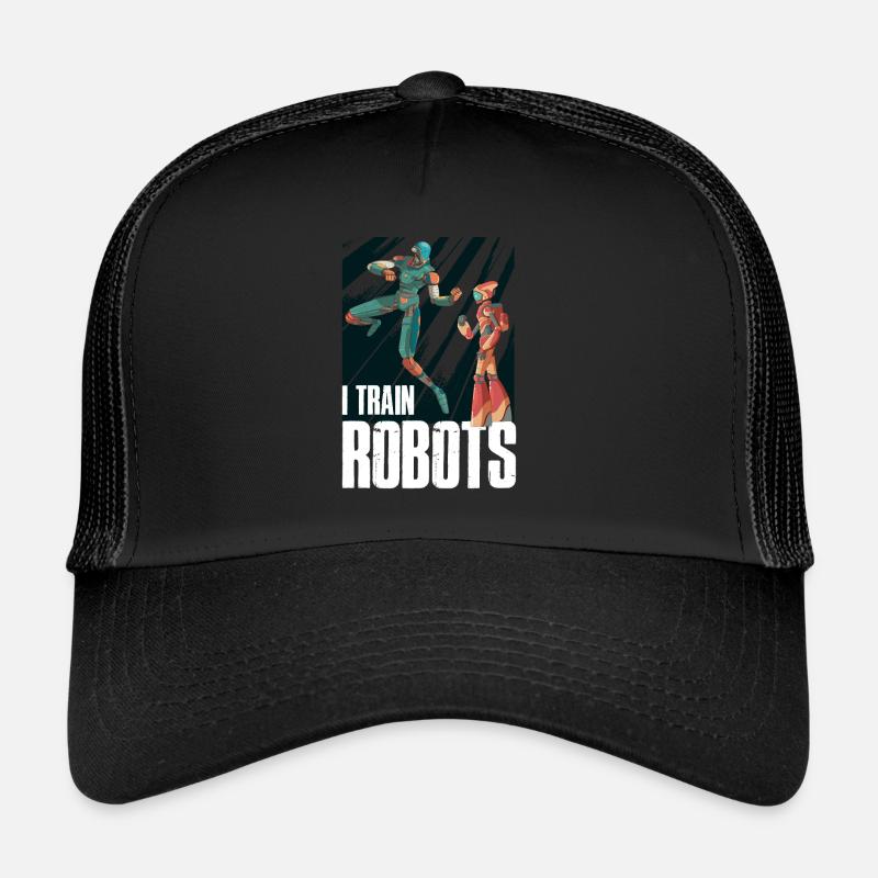 Robot Robot Robotics Robotics Gift - Trucker Cap - black/black