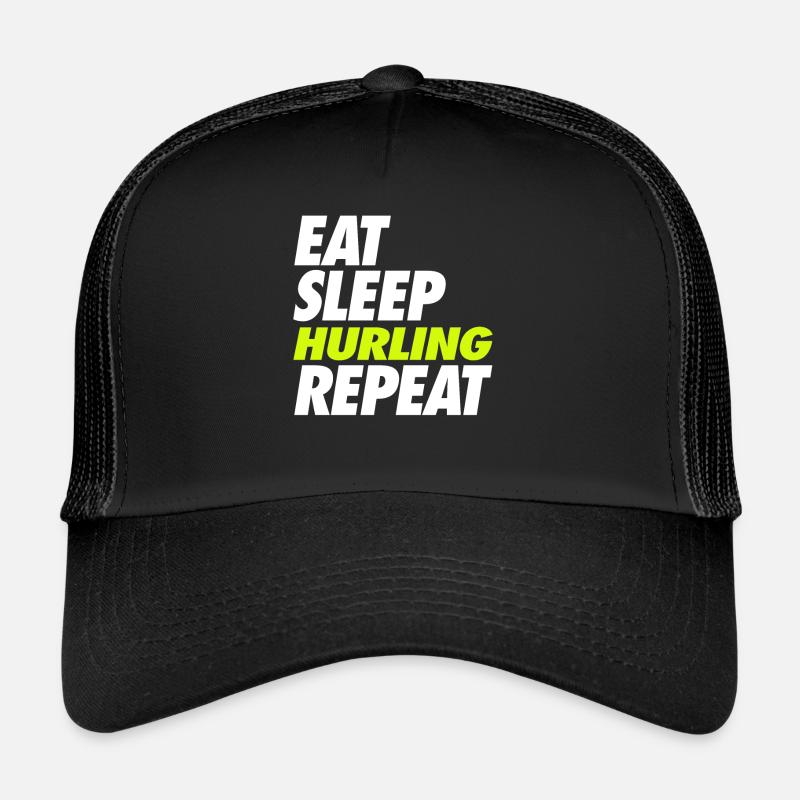 Eat Sleep Hurling Répéter Casquette trucker 