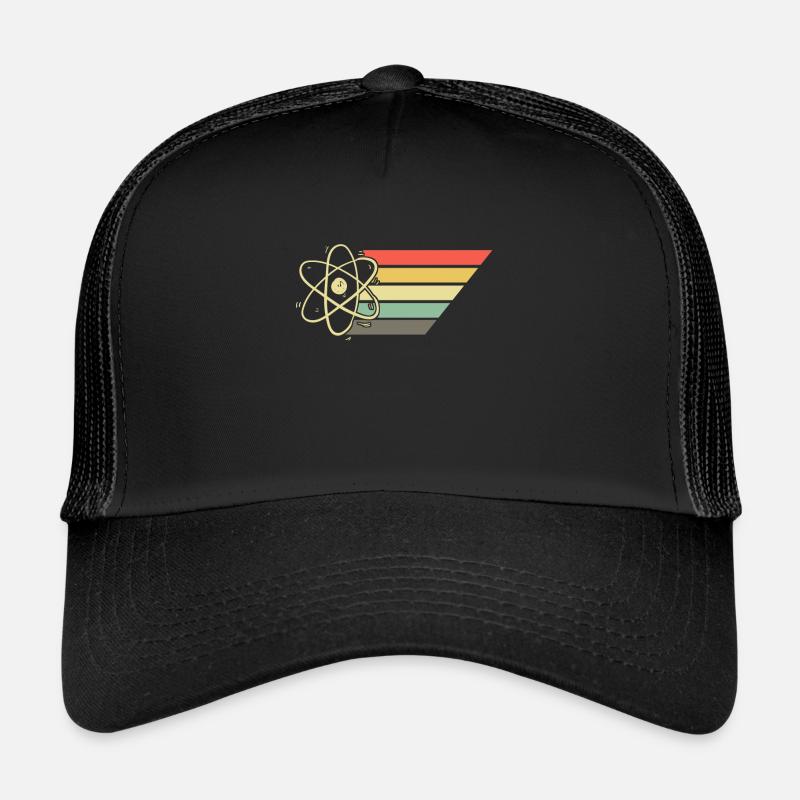 Physiker Atom Physik - Trucker Cap - Schwarz/Schwarz