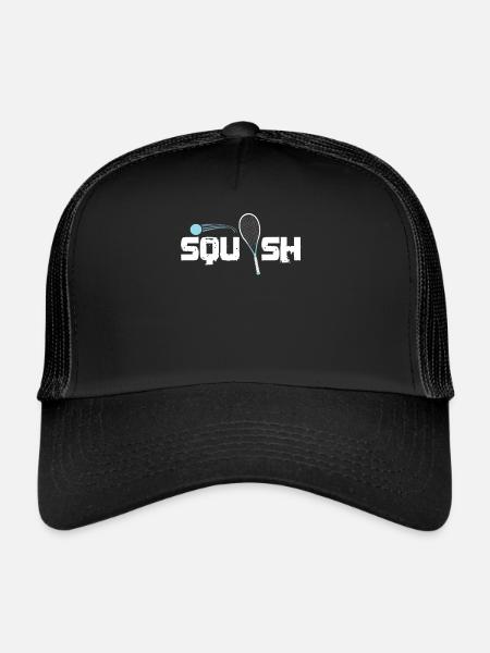 écraser - Casquette trucker  - noir/noir - Devant