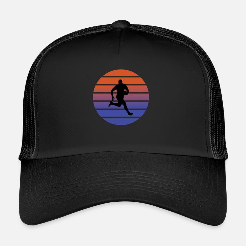 rugby - Trucker Cap - black/black